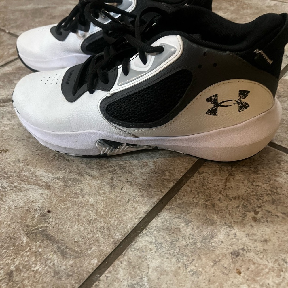 Under Armour Kids' Black and White Sneakers